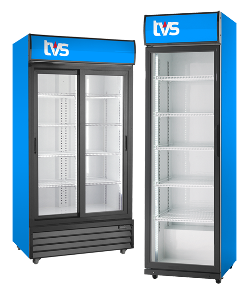 Glass front display cooler - Available from 260€ to 380€. Used refrigerated display cabinet - Thoroughly tested and ready for use.